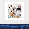 "Tammy & Greg's Pool Party" Matted and Framed White 30x30 Wall Art