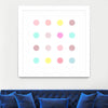 "Pink Iv" Matted and Framed White 30x30 Wall Art