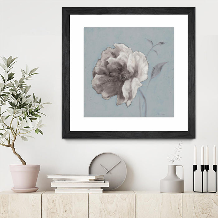 \"Floral Symposium Ii\" Matted and Framed Black 30x30 Wall Art