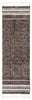 Vera Earth Taupe/Black Area Rug - 2'7" x 8'4"