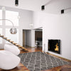 August Dark Grey-White 7'10" x 10'2" Area Rug