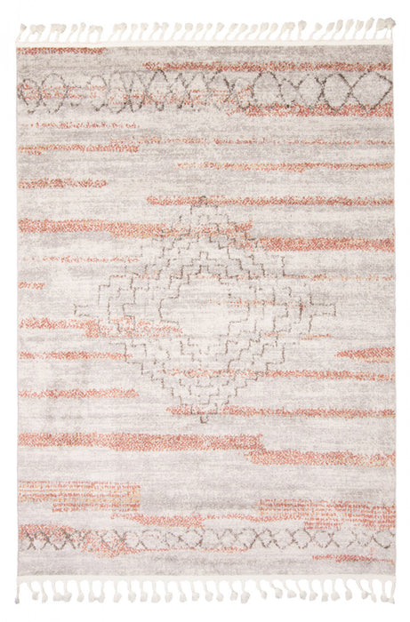 Vera Aztec Ivory/Copper Area Rug - 7'10\" x 10'5\"