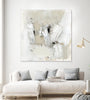 "Neutral Brushstrokes I" Giant Art 54x54 Wall Art