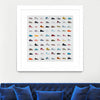 "Life Is Short Buy The Shoes" Matted and Framed White 36x36 Wall Art