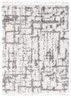 Helma Urban Cream, Light Grey Shag 5'3\" X 7'3\" Area Rug