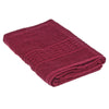 Basketweave Bath Towel 30 x 60 Burgundy - Set of 2 Towels|Serviette de bain nattée bourgogne 30 x 60 - ensemble de 2 serviettes