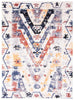 Paloma Quashqai White Area Rug - 5'3" x 7'3"