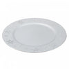 Charger Plate Snowflake Silver Dinnerware|Assiette de présentation argentée ornée de flocons de neige