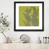 "Opuntia Ii" Matted and Framed Black 36x36 Wall Art