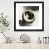 "Smokey Circumference" Matted and Framed Black 30x30 Wall Art