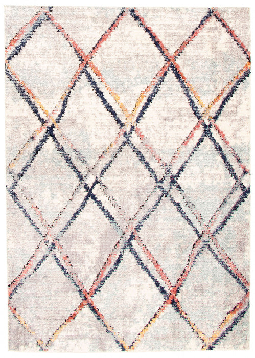 Makondo Abstract Ivory Area Rug - 5'3\" x 7'3\"