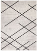 Damali Ivory/Black Machine Washable Area Rug - 8'0" x 10'0"