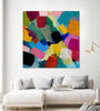 "Spring Confetti Ii" Giant Art 54x54 Wall Art