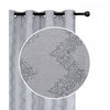 Jacquard Panel Chevron Grey 96" - Set of 2 Drapes and Blinds|Rideau de 96 po gris en jacquard à motif de chevron - ensemble de 2