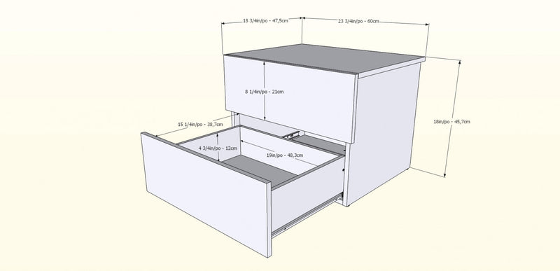 Nordika 2- Drawer Nightstand - Natural Maple