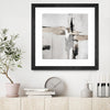 "Off Edge Ii" Matted and Framed Black 36x36 Wall Art