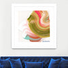 "Night On The Town" Matted and Framed White 36x36 Wall Art