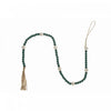 Dual Wood Bead Garland Green Christmas Ornaments