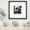"Art Moderne" Matted and Framed Black 30x30 Wall Art