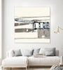 "Stark Lines Ii" Giant Art 72x72 Wall Art