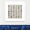 "Windows Ii" Matted and Framed White 36x36 Wall Art