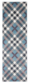 Kors Blue Machine Washable Area Rug - 2'6\" x 8'0\"