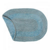 Reversible Cotton Oval Solid Color Bathmat 16 x 24 Blue - Set of 2|Tapis de salle de bain ovale uni bleu réversible 16 x 24 en coton - ensemble de 2