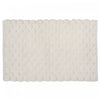 Handwoven Pompom Bathmat White 20 x 32 Bathmat|Tapis de salle de bain 20 x 32 blanc tissé à la main avec pompon
