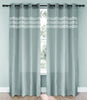 Macy 54" x 95" Embroidered Grommet (Set of 2) - Grey