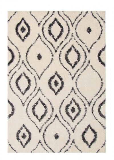 Gael Ivory Shag 3'11" x 6'0" Area Rug