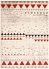 Raja Ivory-Red Area Rug - 3'11" x 5'7"