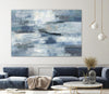 "Clear Water Indigo And Gray" Giant Art 72x48 Wall Art