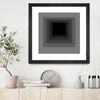 "After Josef A" Matted and Framed Black 36x36 Wall Art