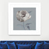 "Floral Symposium I" Matted and Framed White 36x36 Wall Art