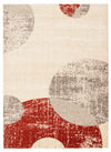 Ellegance Ivory / Red 6'7\" x 9'6\" Area Rug