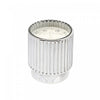 4.6oz Ribbed Silver Electroplated Scented Candle Winter Berry - Set of 2|Bougie parfumée côtelée électroplaquée argent de 4,6 oz à arôme de baie d’hiver - ensemble de 2