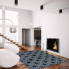 August Geod Navy-White 5'3" x 7'3" Area Rug