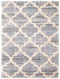 Dimity Grey/Light Blue Area Rug - 5'3