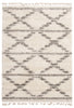 Helma Liv Cream Shag 3'11" X 5'11" Area Rug