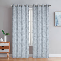 Dundee Grommet Pair of Grey Curtain Panels - 54x84