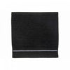 Luxury Stitch Wash Cloth 12 x 12 Black - Set of 6 Towels|Débarbouillette brodée luxueuse 12 x 12 noire - ensemble de 6 serviettes