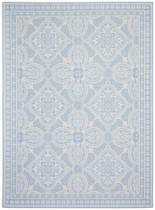 Neisha Traditional Light Blue Rug 6'7\" X 9'6\" Area Rug