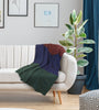 Anadia Throw 50x60" Blue/burgundy 