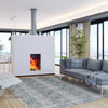 Kecia Navy/cream Rug 5'3" X 7'3" Area Rug