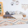 Vera Sun Ivory/Blue Area Rug - 2'7" x 8'4"