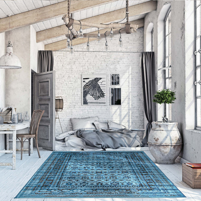 Awena Blue 3'11\" x 5'7\" Area Rug