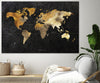 "Dramatic World Map" Giant Art 84x54 Wall Art