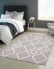 Kenza Grey Machine Washable Area Rug - 5'0" x 7'0"