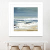 "East Coast Ii" Matted and Framed White 36x36 Wall Art