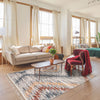 Vera Sun Ivory/Blue Area Rug - 7'10" x 10'5"